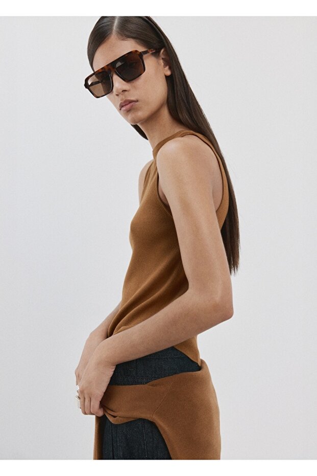 İnce örgü bluz - 7