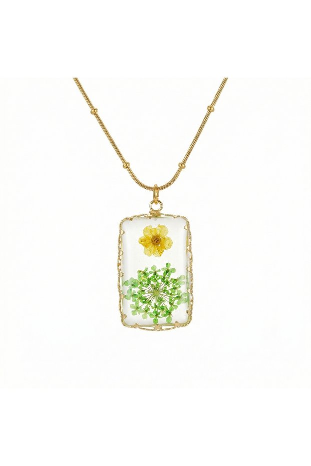 316L Steel Anti-Tarnish Women's Necklace | Gold Color Daisy Women's Necklace