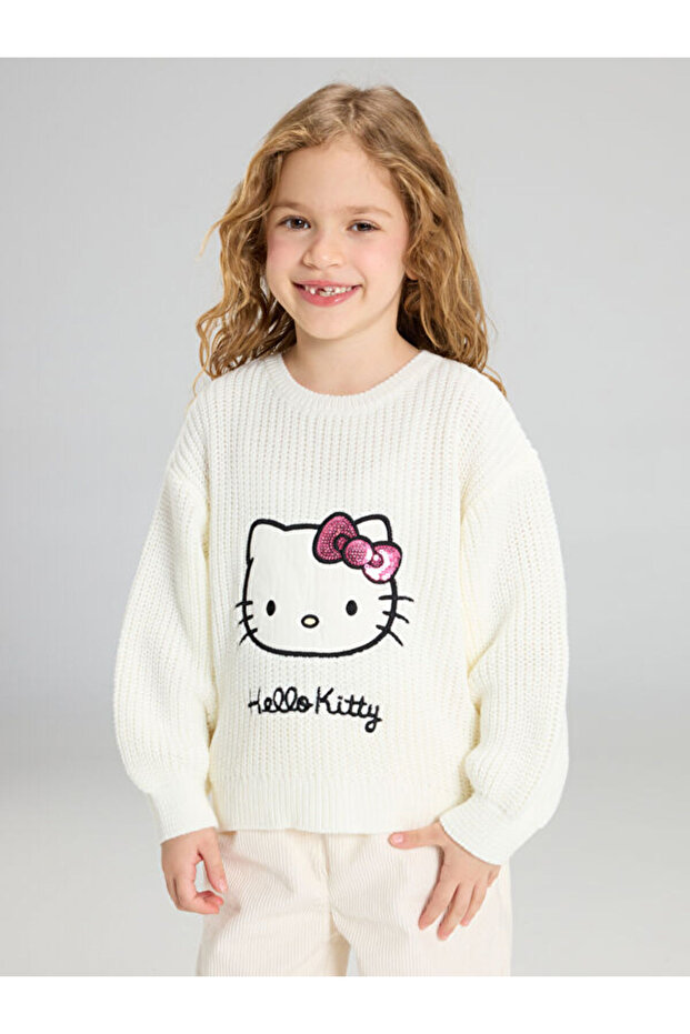 Rmz Gi̇yi̇m Farkiyla Hello Kitty Printed Girls' Sweatshirt
