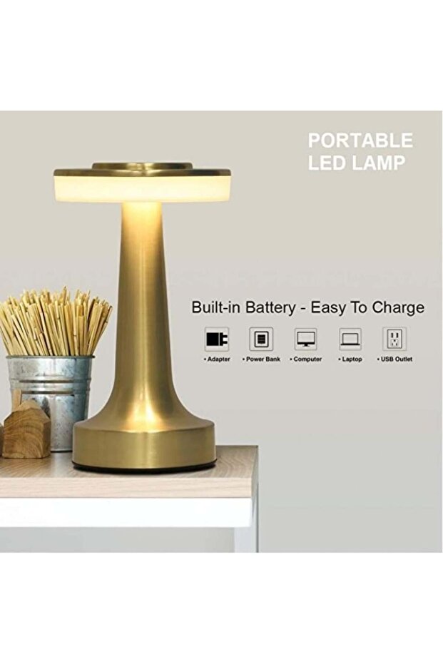 مصباح طاولة LED محمول مع مستشعر اللمس - 2