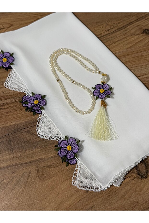 حجاب صلاة مطرز بإبرة - 5