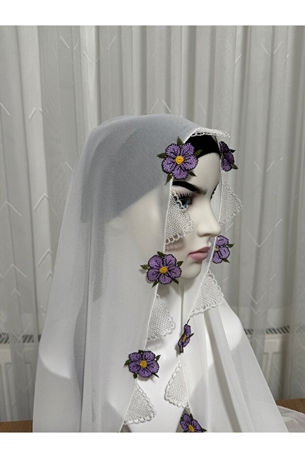 حجاب صلاة مطرز بإبرة - 3