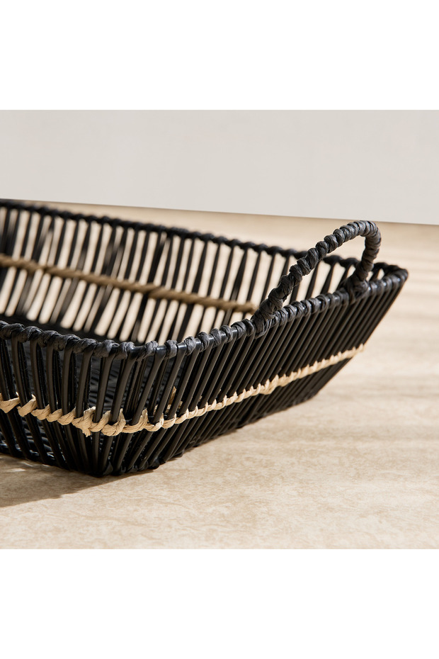 سلة تخزين من خشب الأبنوس - 4