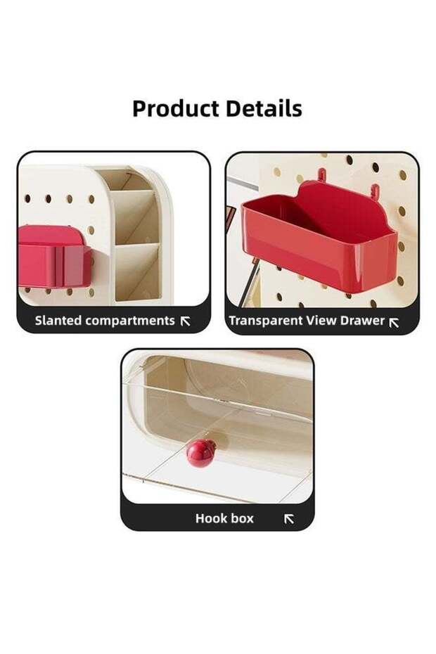 صندوق تخزين مزود بلوحة تعليق، صندوق تخزين مكتبي، صندوق تخزين مكتبي متعدد الوظائف - 5