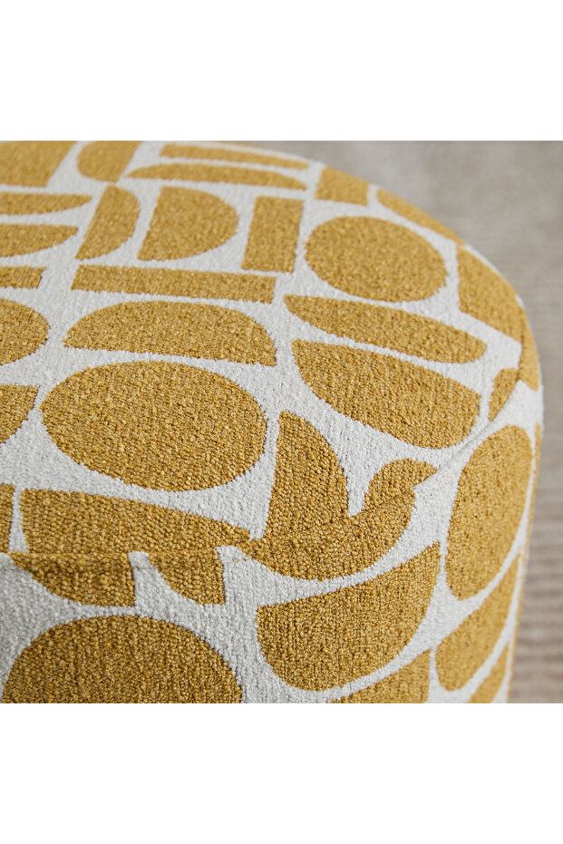 Fiddle Fabric Ottoman - 3