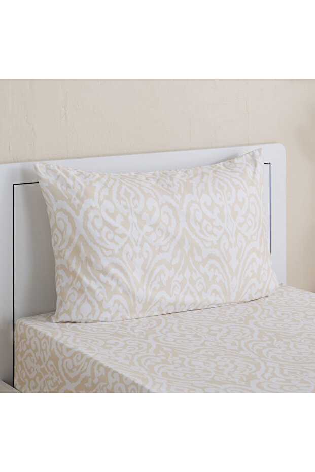 طقم شرشف مسطح مفرد من قطعتين من ماتريكس إيسن - 140 × 240 سم - 1