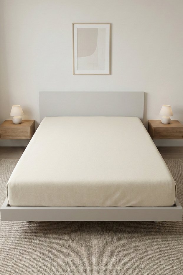 100% Cotton Luxury Akfil Elastic Bed Sheet | Single/Double/King Size | Sultan Premium Series