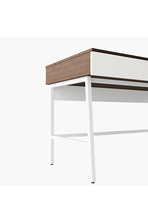 مكتب دراسة فيستا ذو درجين مع صينية مقبس - 6