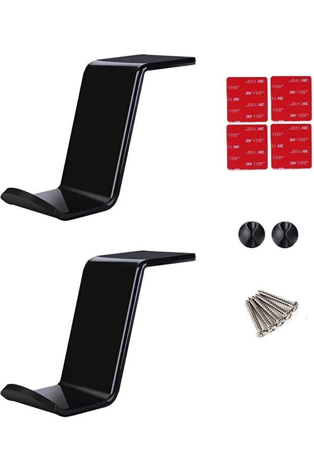 Xspring Controller Table Stand, 2 Pack Multi-Functional Controller Stand with Cable Clips, Space-Sav - 1