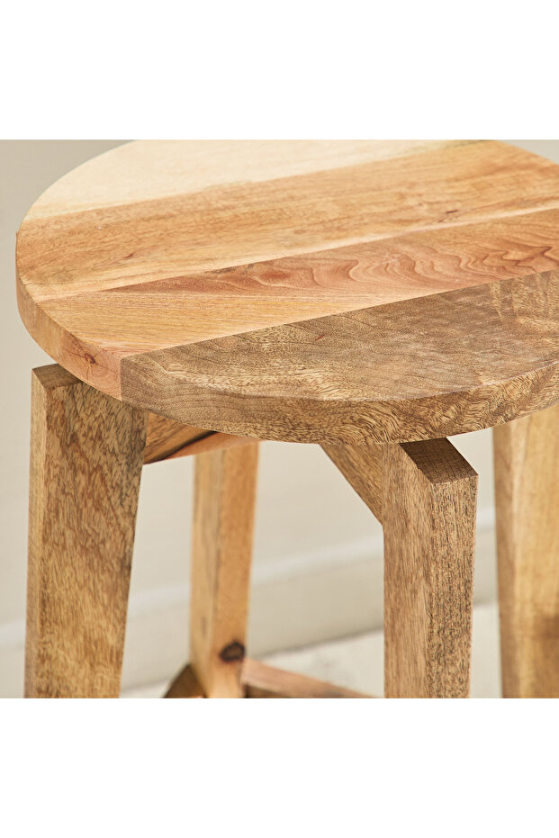 Cavon Rixos Solid Wood Bar Stool - 3