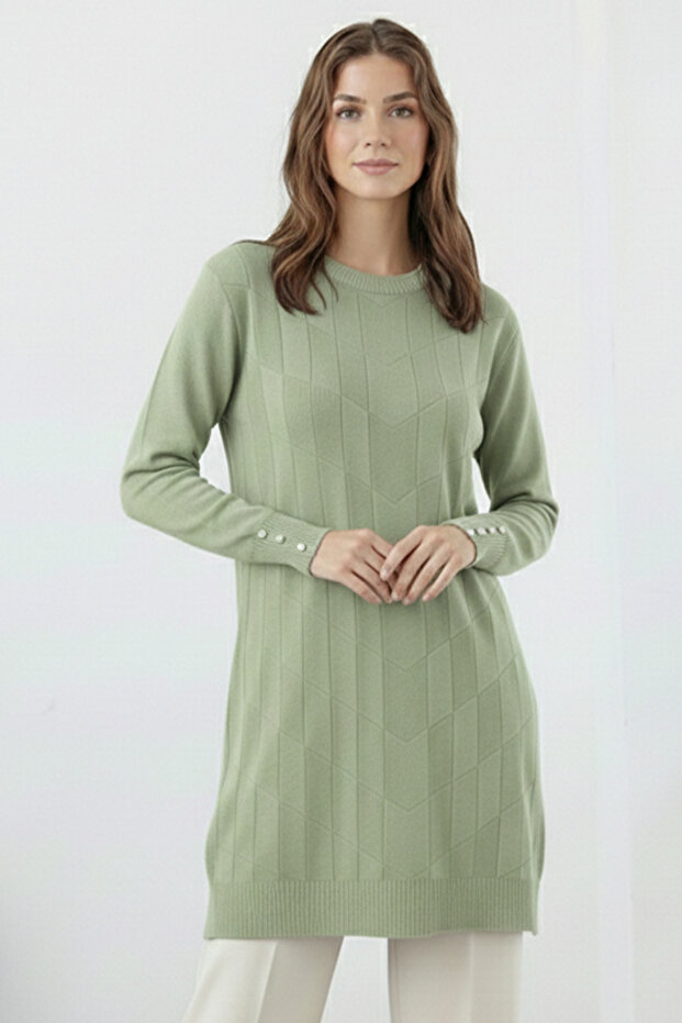 Patterned Tunic N3293 Çağla - 1