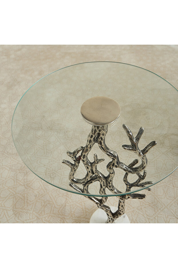 طاولة جانبية من زجاج بانيان - 3