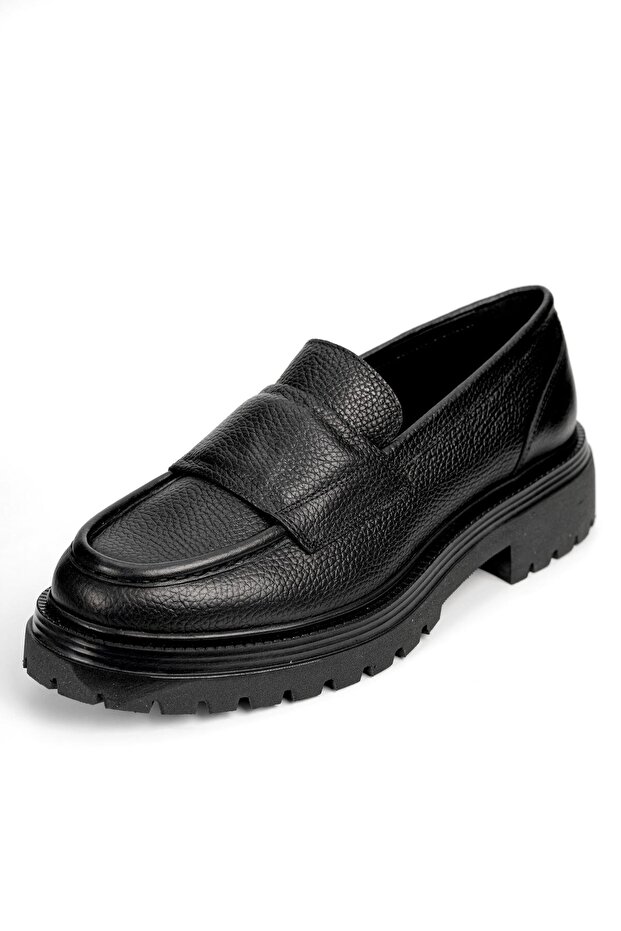 Mocassino Genuine Leather Handmade Black Casual Shoes