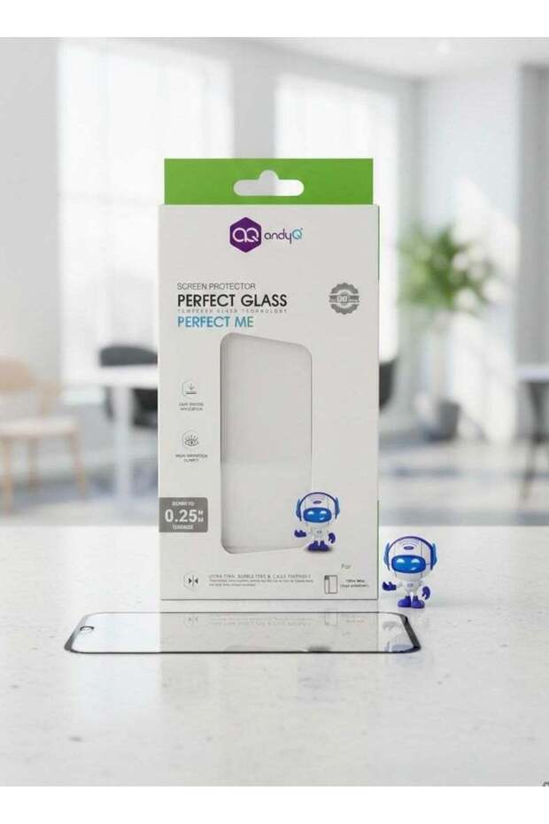 AndyQ High Definition Tempered Glass Screen Protector for iPhone 15 Pro Max – HD Clear, Full Cover