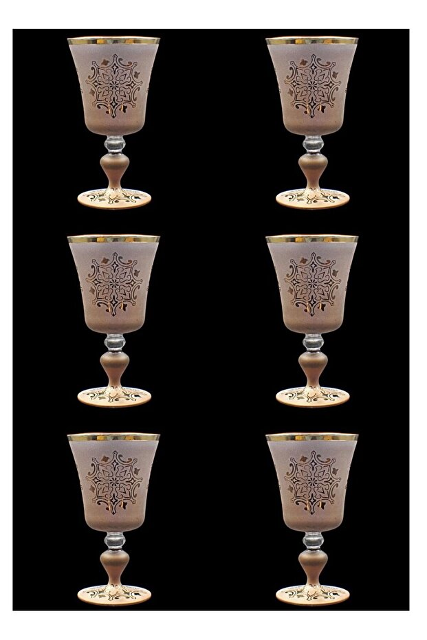 Footed Glass 234 Malk Pnt Brnz Gold 6mm