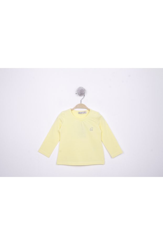 Baby Girl Printed Crew Neck Long Sleeve T-Shirt