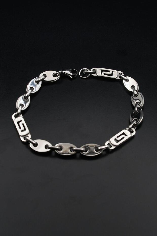 Gemici - Coffee Bean Model Stainless Steel Bracelet 6,5mm 902608
