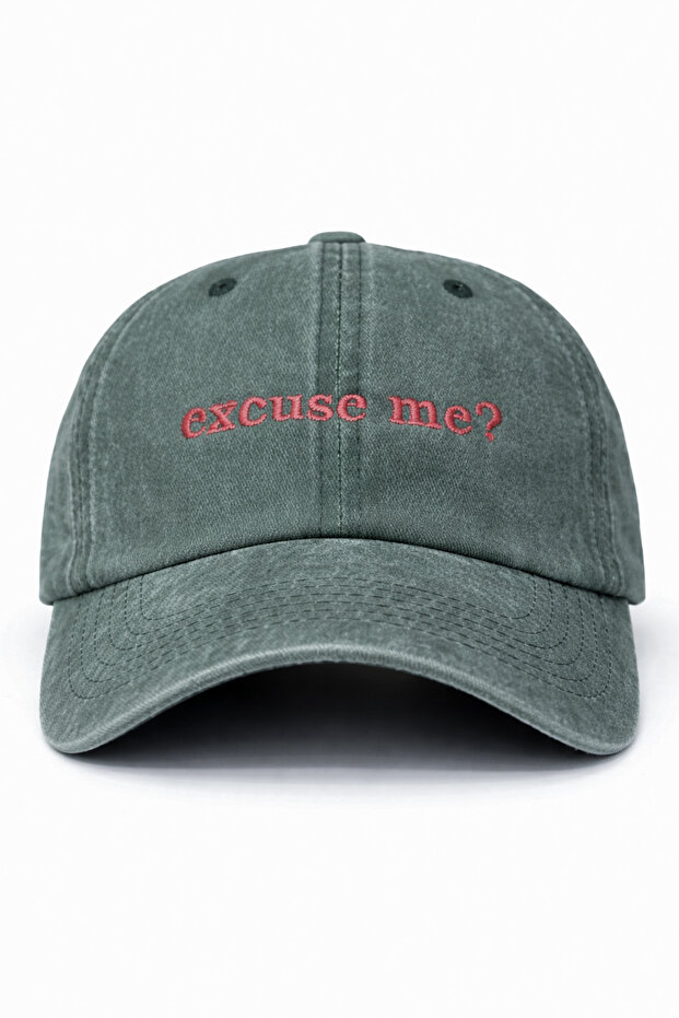 Excuse Me? Embroidered Vintage Hat Cap