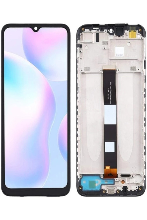 شاشة LCD تعمل باللمس من نوع Redmi 9A مع غطاء (حافظة)
