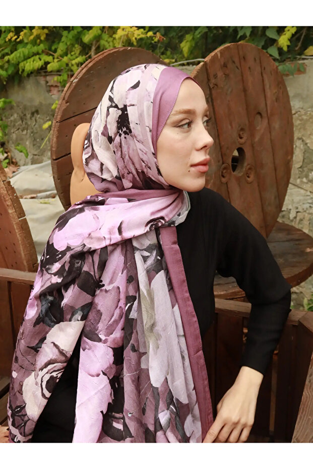 Bloom Desen Bambu Şal - 3
