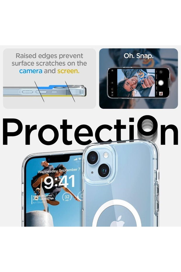 جراب MagSafe الشفاف الواقي لهاتف iPhone 14 Plus - 4