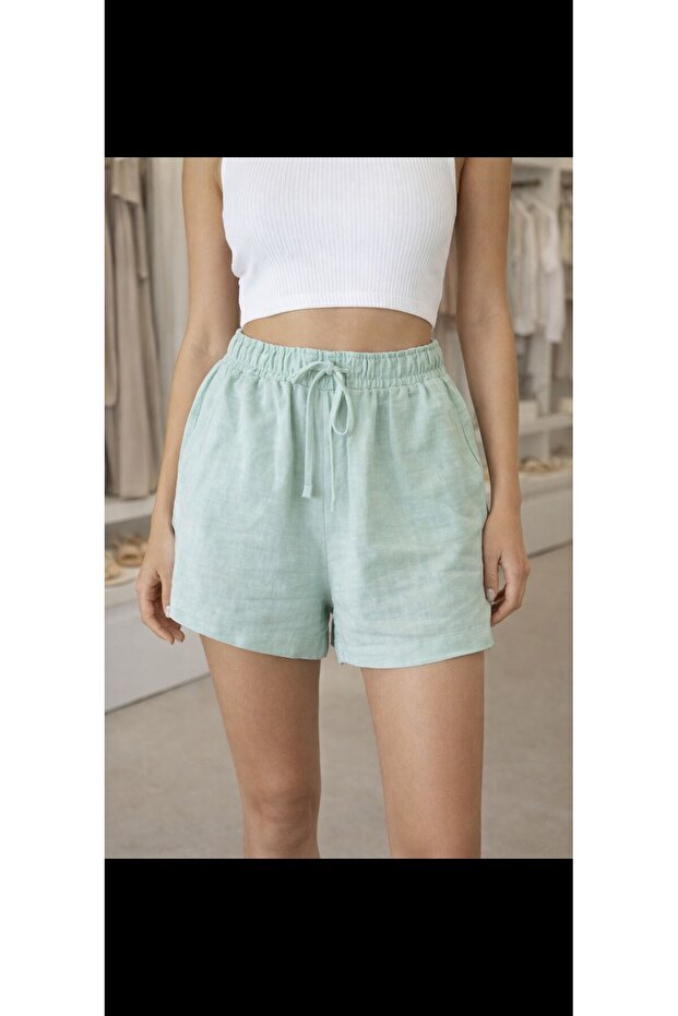 Keten Şort - 1