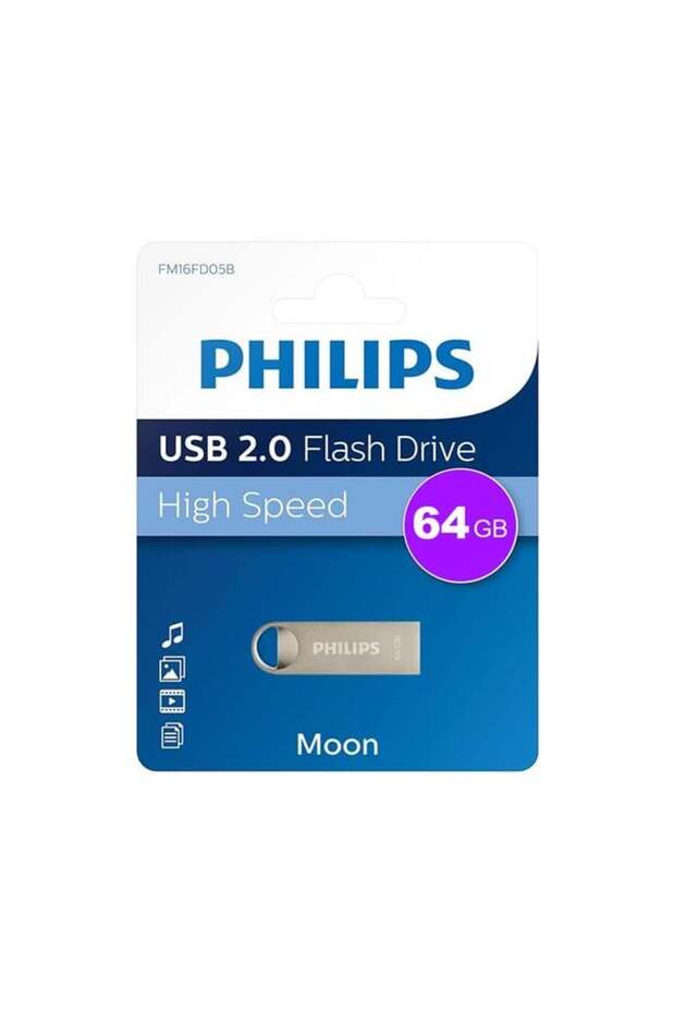 Fm64Fd160B/00 64Gb Moon Classic Silver USB 2.0 Metal Flash Memory