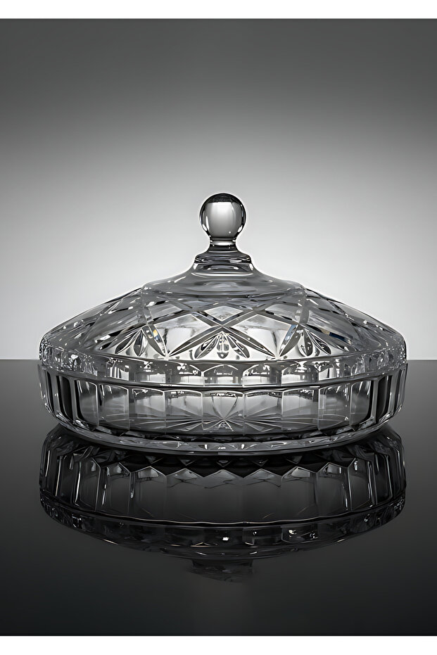 Acrylic Serving Tray with Lid Round 26cm, Cake Dessert Platter Cover,BB4188