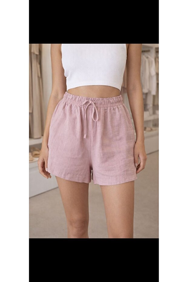 Keten Şort - 1