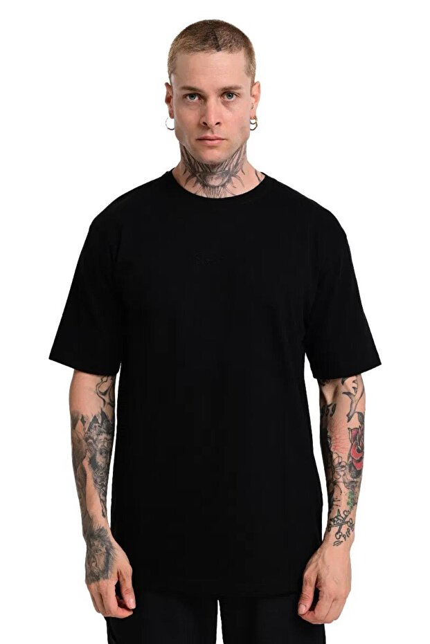 24Ke017-Syh Nove2 Men's Black Sleeve Tshirt