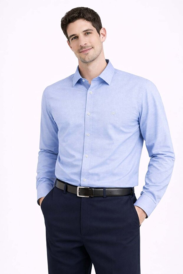 قميص Slimfit بأكمام طويلة للرجال