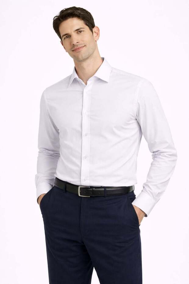 قميص Slimfit بأكمام طويلة للرجال