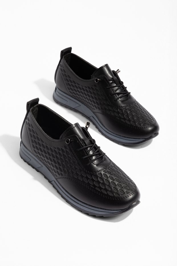 Black Women's Sports Shoes Orthopedic Sole Sneaker
