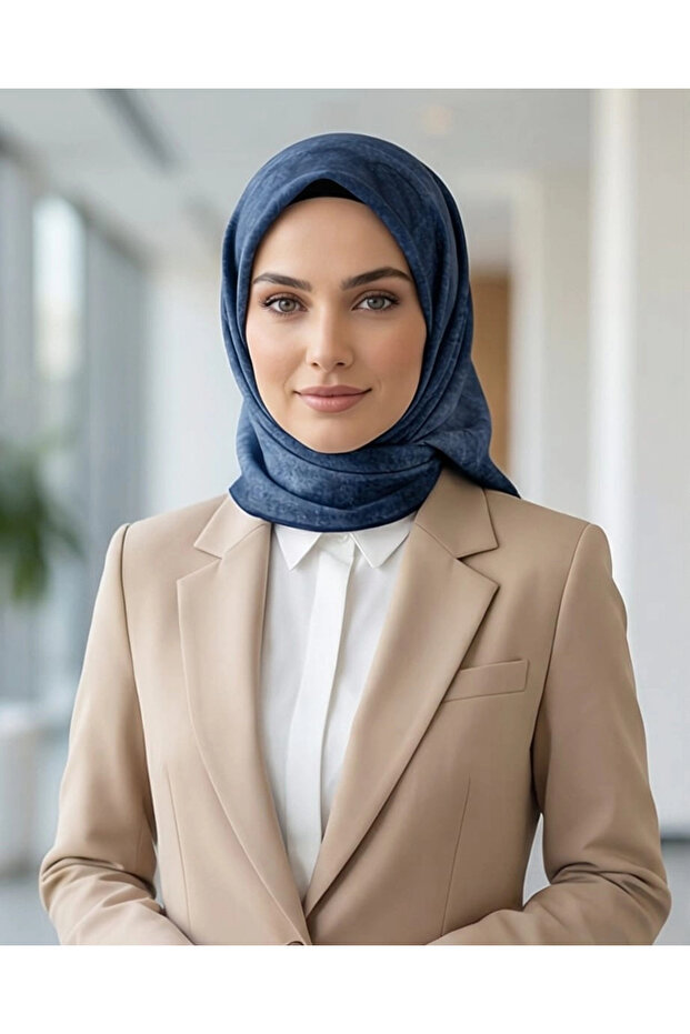 TENSEL EŞARP-Mavi - 2