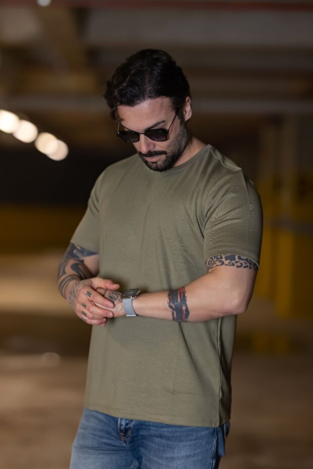 Rahat kalıp basıc tshirt - 2