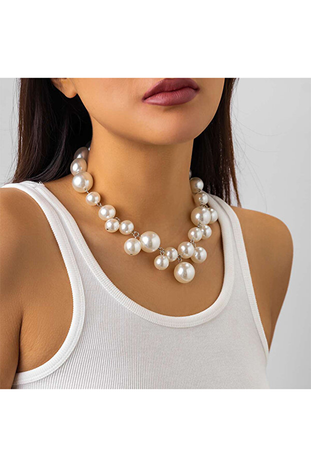 Necklace with Beaded , adjustable length, model: CD2A - 4