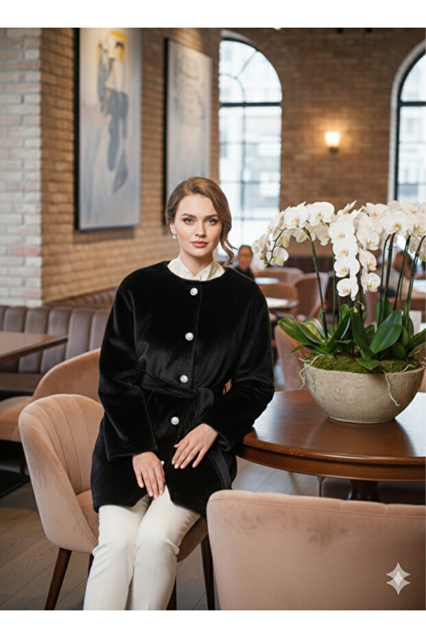 FOX KÜRK DÜĞMELİ ŞIK CEKET - 1