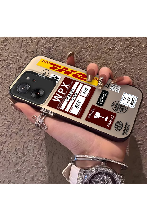 Mi 13t Pro Compatible Silicone Edge Hard Back Anti-Fall Phone Case Dhl Patterned