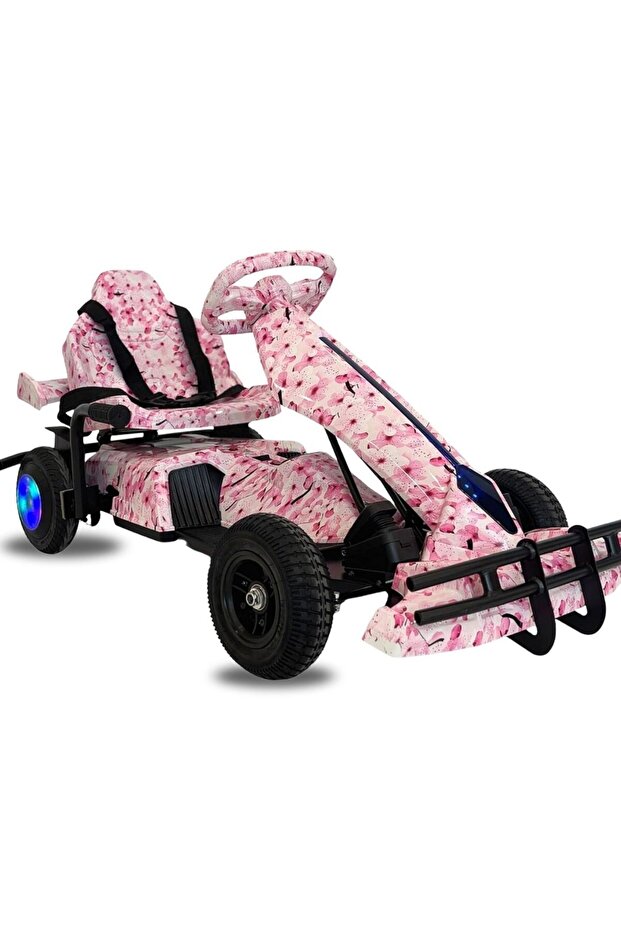 Kids Electric Go-Kart Carbon Fiber Style - 250W Motor, 20KM/H Speed, Bluetooth & Safety Kit (Red)