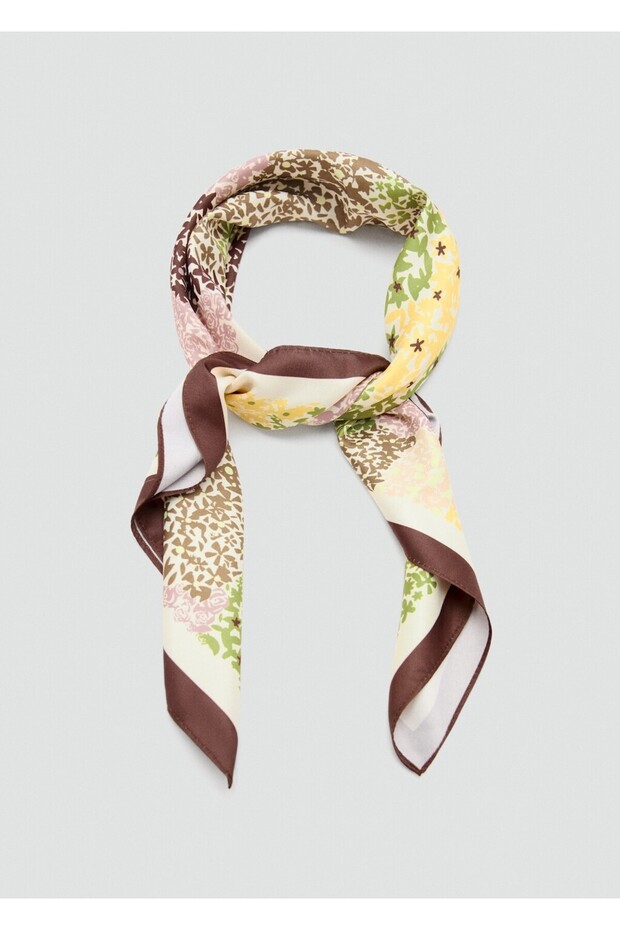 Çiçek desenli şal - 3