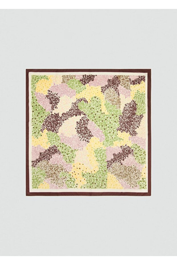 Çiçek desenli şal - 2