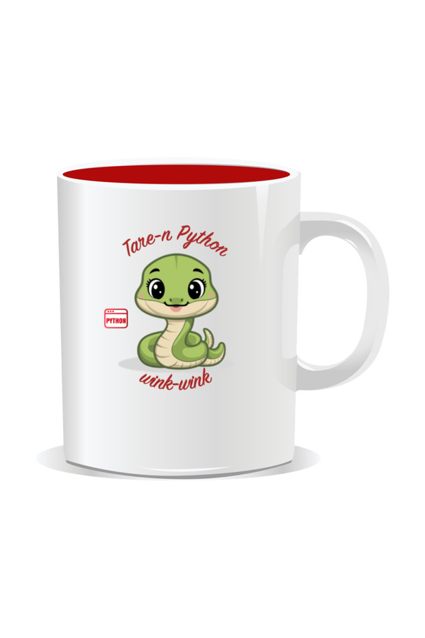 Cana personalizata cu mesaje pentru programatori, Tare-n Python - 1