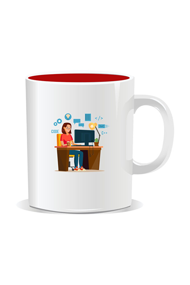 Personalized mug with messages for programmers, Programmer's office - 1