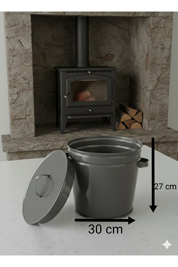 Kapaklı kül kovası - 2