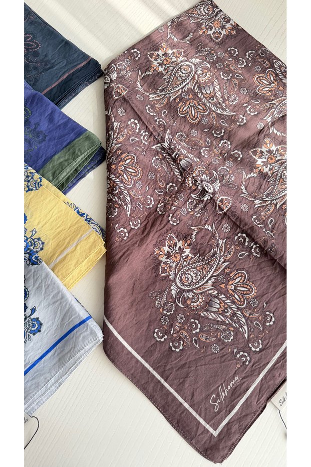Silkhome Velora eşarp (kahve)