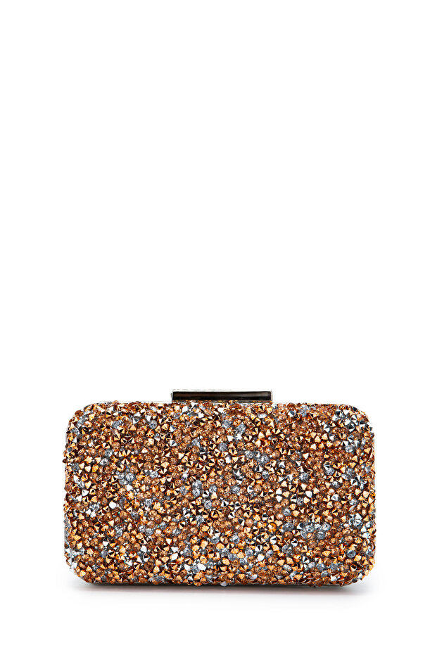 Stoned Premium Debbie Evening Dress Handbag Rose