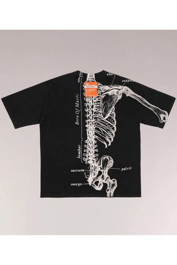 Unisex Black Color Oversize Printed T-Shirt Streetwear Comfortable Fit Daily Premium Quality