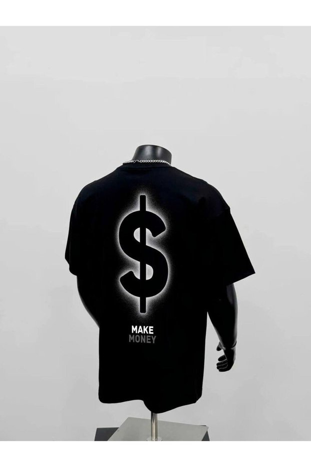 Unisex Black Color Oversize Printed T-Shirt Streetwear Comfortable Fit Daily Premium Quality