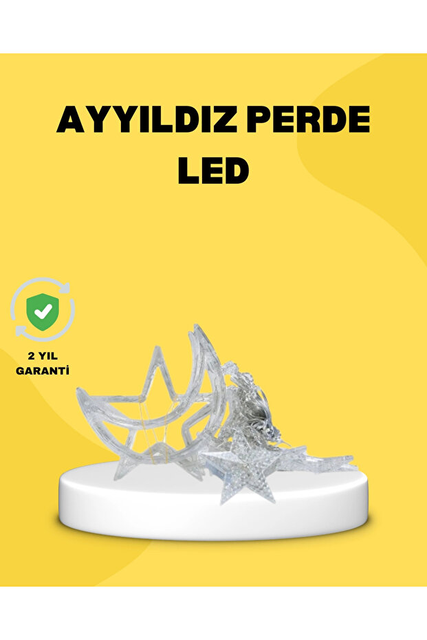 126 مصباح LED على شكل نجمة وقمر، إضاءة زخرفية تعمل بالكهرباء