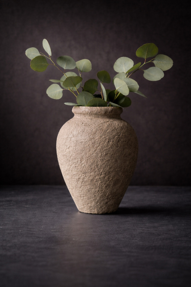 Large Textured Cube Vase - 1